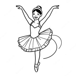 Vesela Stranica Za Bojanje Balerine U Pirueti 11168 2202