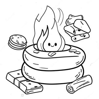 Bojanka Sa S'mores Pored Vatre Бојанке