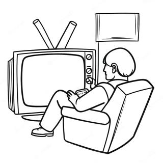 Tv Covek Gleda Filmove Bojanka 112755 48832