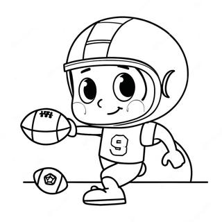 Sportski Tv Covek Igra Fudbal Bojanka 112756-48833