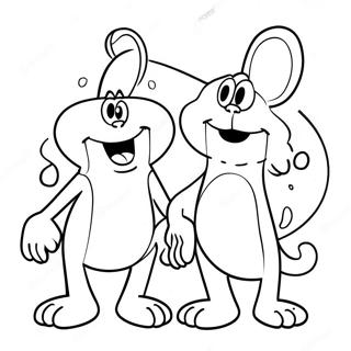 Smesna Bojanka Sa Renom I Stimpyjem 112831-48881