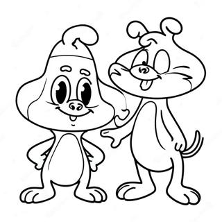 Smesna Bojanka Sa Renom I Stimpyjem 112831-48882