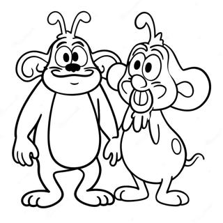 Bojanka Sa Scenom Iz Crtaca Ren I Stimpy 112834-49013