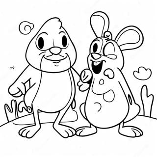 Bojanka Sa Scenom Iz Crtaca Ren I Stimpy 112834-49016