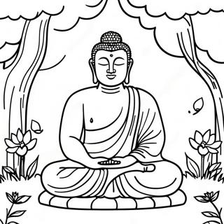 Buddha U Mirnom Vrtu Bojanka 113220-49314