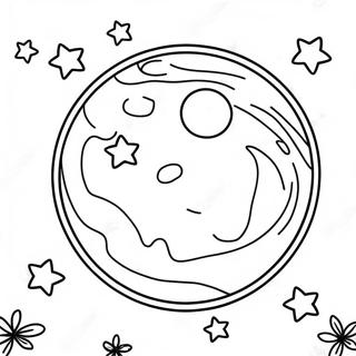 Puni Mesec Na Zvezdanom Nebu Bojanka 113398-49447