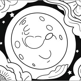 Puni Mesec Na Zvezdanom Nebu Bojanka 113398-49448