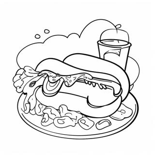 Bojanka Sa Ukusnim Hot Dog Om Sa Kecapom I Senfom 114017-49925