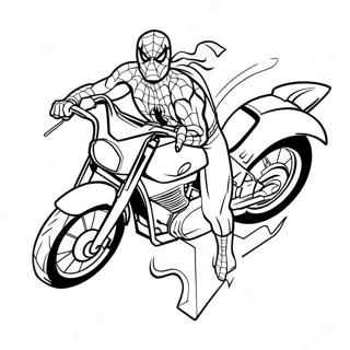 Bojanka Sa Spajdermenom Koji Vozi Brzi Motocikl 114374-50202