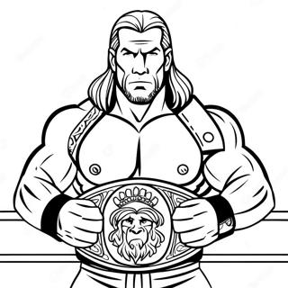 Mocni Triple H Drzi Dva Pojasa Bojanka 114608 50390