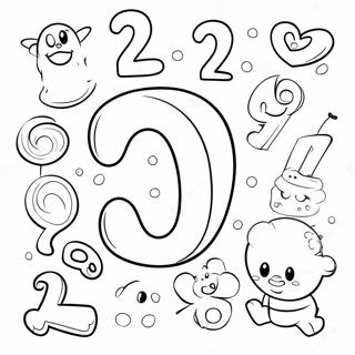 Zabavni Crtani Brojevi Za Bojanje 114919-50631