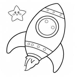 Slatki Crtani Raketni Brod Bojanka 114943 50646