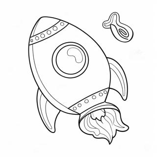 Slatki Crtani Raketni Brod Bojanka 114943 50648