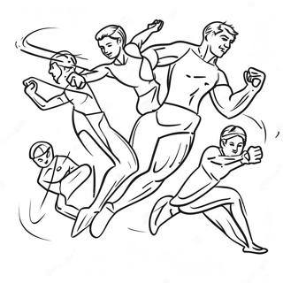 Olimpijski Sportisti U Akciji Bojanka 115407-51003