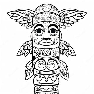 Sarena Stranica Za Bojanje Totem Stuba 115537-51106