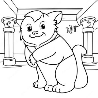 Stranica Za Bojanje Maskote Hufflepuff A 115562-51124