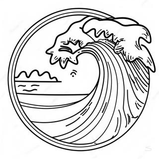 Stranica Za Bojanje Znaka Upozorenja Na Cunami 117008 52417