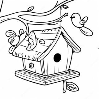 Mastovita Pticja Kucica Sa Ljuljaskom Bojanka 117084-52473