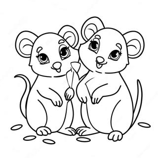 Slatka Porodica Oposuma Bojanka 117444-52749