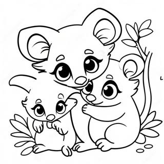 Slatka Porodica Oposuma Bojanka 117444-52750