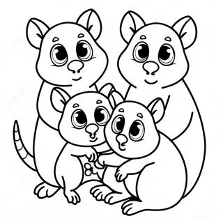 Slatka Porodica Oposuma Bojanka 117444-52752