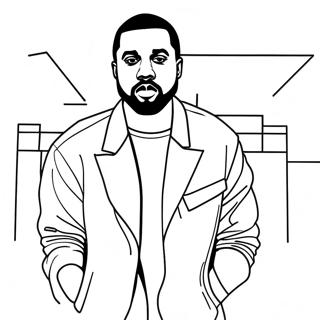 Bojanka Sa Kanye Westom U Stilizovanoj Odeci 117625 52881