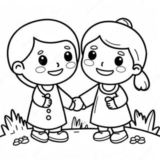 Vesela Deca Dele Ljubaznost Za Bojanje 118091-53246