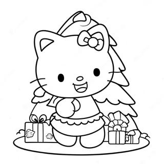 Bojanka Svecane Hello Kitty Sa Bozicnom Jelkom 118218-53338