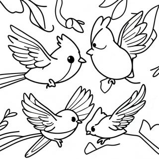 Bojanka Sarenih Kardinala U Letu 118371-53566