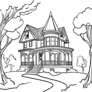 Elegantna Viktorijanska Kuca Za Bojanje 118860 53953