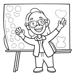 Vesela Uciteljica Sa Tablom Bojanka 119581 54517