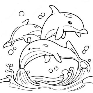 Bojanka Sa Razigranim Delfinima 119734-54639