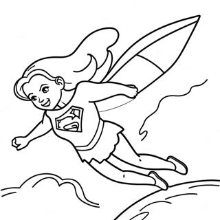 Supergirl Leti Kroz Nebo Bojanka 119861-54730