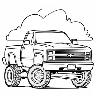 Bojanka Za Elegantni Podignuti Chevy Kamion 120173 54981