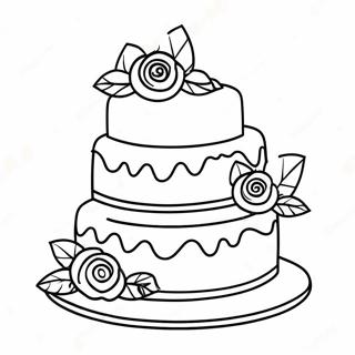 Elegantna Vencana Torta Za Bojanje 121014-55818