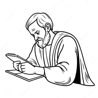 Apostol Pavle Pise Pisma Stranica Za Bojanje 121092 55882