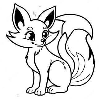 Spretna Lisica Sa Puhastim Repom Bojanka 121351-56069