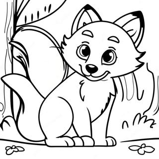 Spretna Lisica Sa Puhastim Repom Bojanka 121351-56070