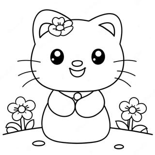 Bojanka Sa Hello Kitty I Cvecem 121452-56140