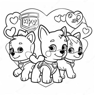 Slatki Paw Patrol Tim Srca Za Bojanje 122042-56605