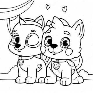 Razigrana Paw Patrol Avantura Za Dan Zaljubljenih Za Bojanje 122043 56609