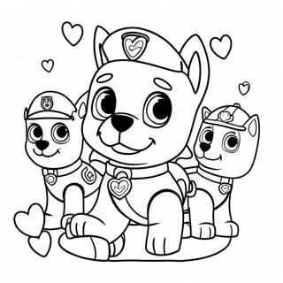 Razigrana Paw Patrol Avantura Za Dan Zaljubljenih Za Bojanje 122043 56610