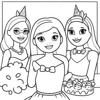 Bojanka Rodendanske Zabave Barbie I Prijatelja 122195 56779