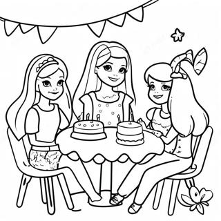 Bojanka Rodendanske Zabave Barbie I Prijatelja 122195 56780