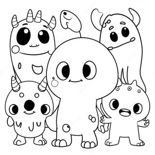 Bojanka Slatki Crtani Cudovista 12272-290