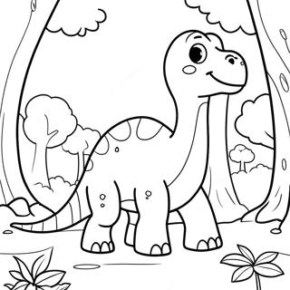 Sladak Brontosaurus U Sumi Bojanka 123507-57794