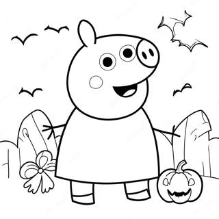 Peppa Prase Halloween Бојанке