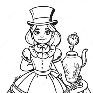 Steampunk Alisa U Zemlji Čuda Бојанке