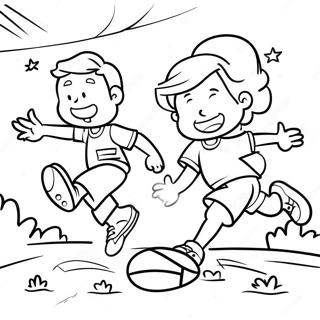 Aktivna Deca Igraju Sportove Bojanka 123843 58060