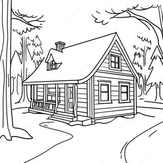 Udobna Koliba U Snegu Bojanka 12461-1443